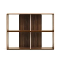 Wohnen Regalmodul Duo in Nussbaum - Kiara (zweiteilig)