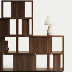 Wohnen Regalmodul Duo in Nussbaum - Kiara (zweiteilig)