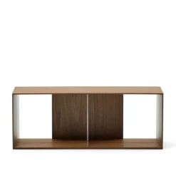 Wohnen Regalmodul Duo in Nussbaum - Kiara (zweiteilig)