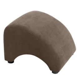 Wohnen Relaxsessel in Beigegrau und Nussbaum - Kilazu