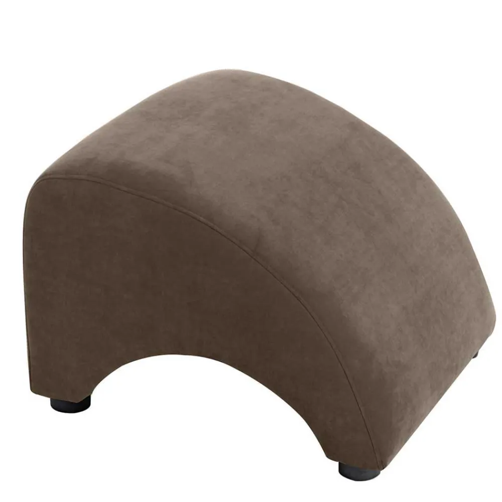 Wohnen Relaxsessel in Beigegrau und Nussbaum - Kilazu