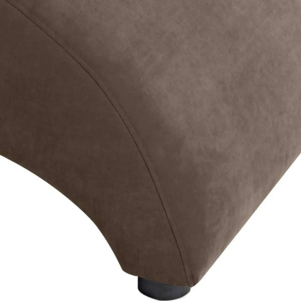 Wohnen Relaxsessel in Beigegrau und Nussbaum - Kilazu