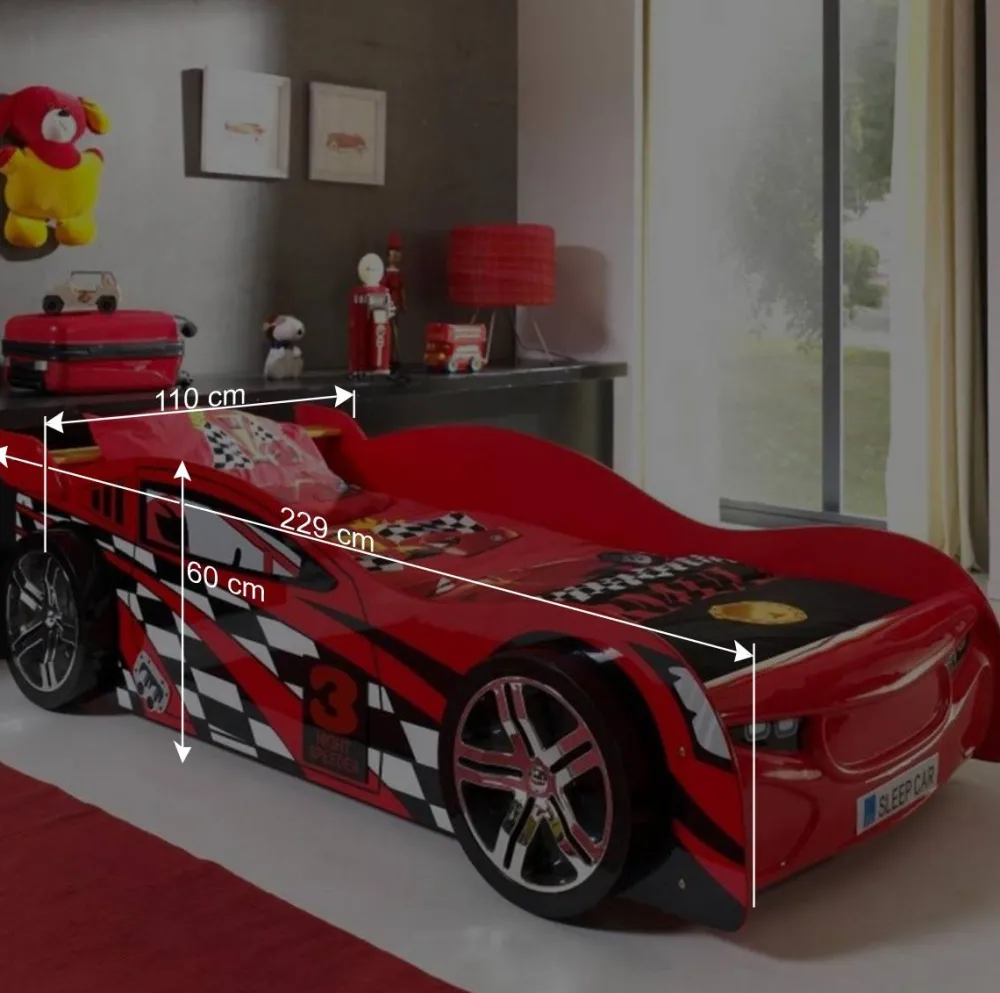 Kinder Wohnen Rennwagenbett Station in Rot