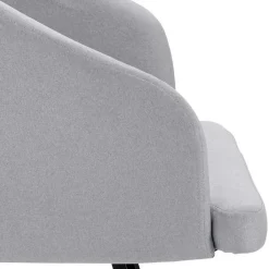 Wohnen Retro Armlehnenstühle in Hellgrau - Dranico (2er Set)