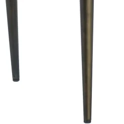 Wohnen Wohnzimmerstühle*Retro Armlehnenstuhl aus braunem Kunstleder - Fulivia (2er Set)