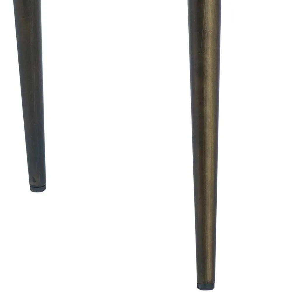 Wohnen Wohnzimmerstühle*Retro Armlehnenstuhl aus braunem Kunstleder - Fulivia (2er Set)