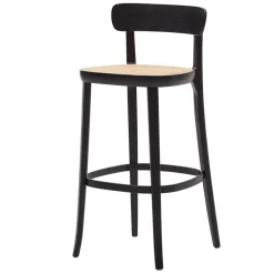 Wohnen Barhocker|Hocker*Retro Barstuhl mit Wiener Geflecht Sitz - Pulany (2er Set)