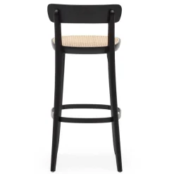 Wohnen Barhocker|Hocker*Retro Barstuhl mit Wiener Geflecht Sitz - Pulany (2er Set)