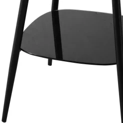 Wohnen Telefontische*Retro Beistelltisch in Marmor Optik Weiß Grau - Salerno