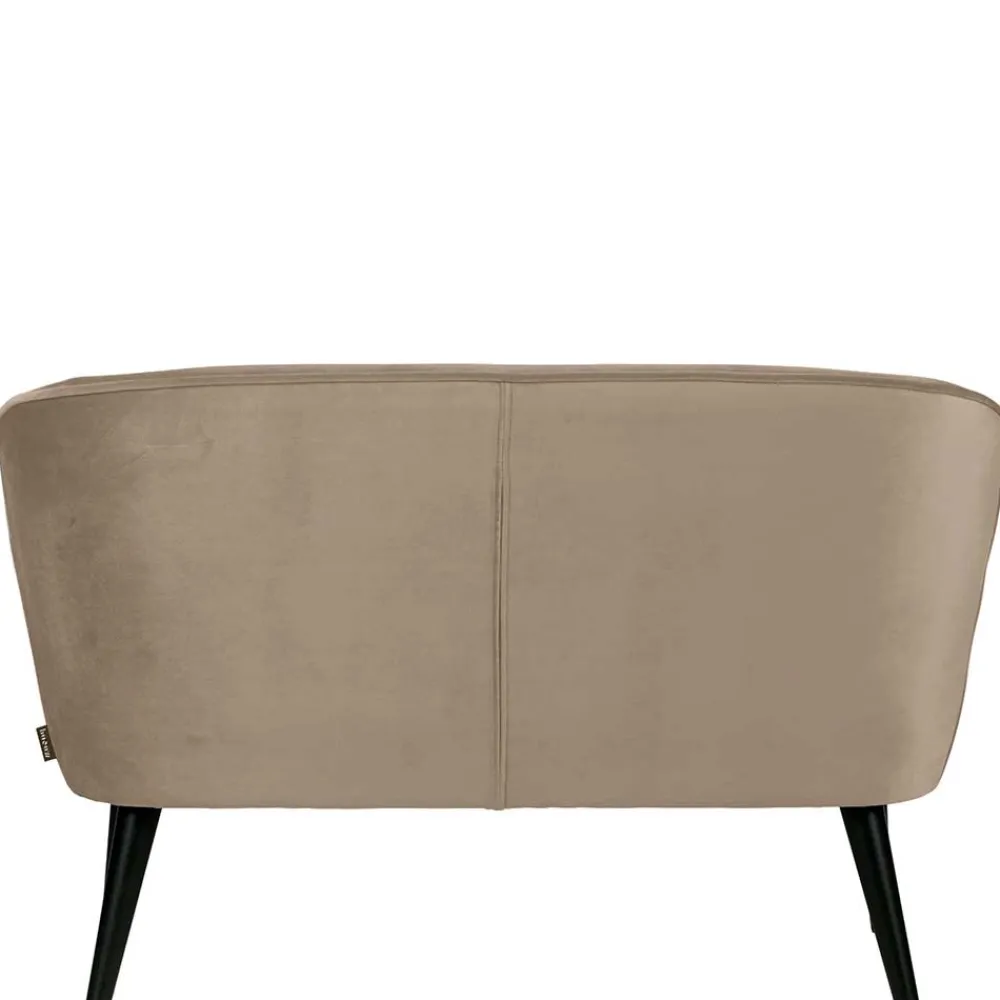 Wohnen Retro Couch in Khaki Samtstoff - Griffina