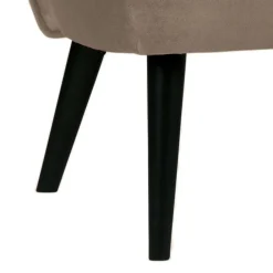 Wohnen Retro Couch in Khaki Samtstoff - Griffina