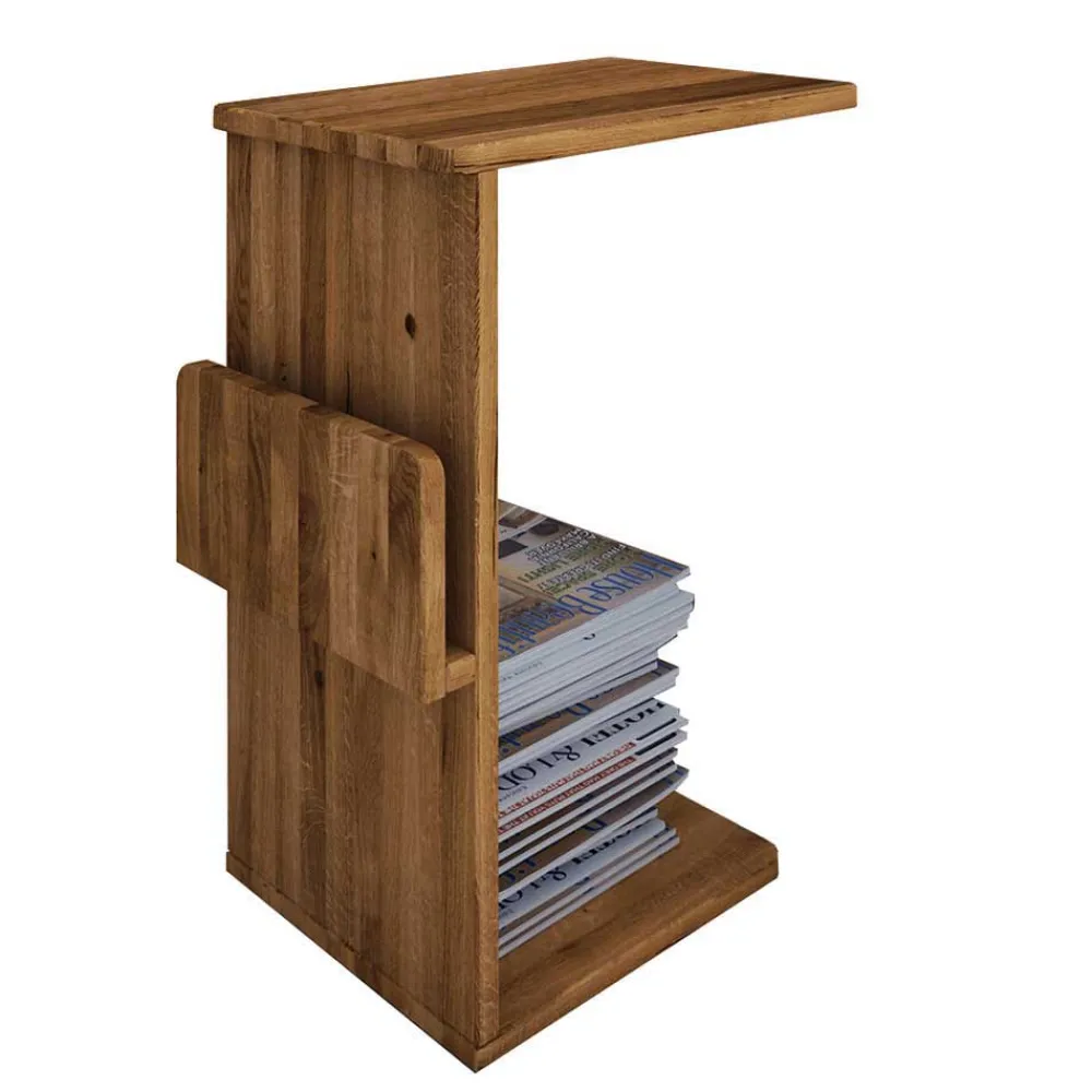 Wohnen Retro Möbel*Retro Design Bettanlage aus Wildeiche - Hardus