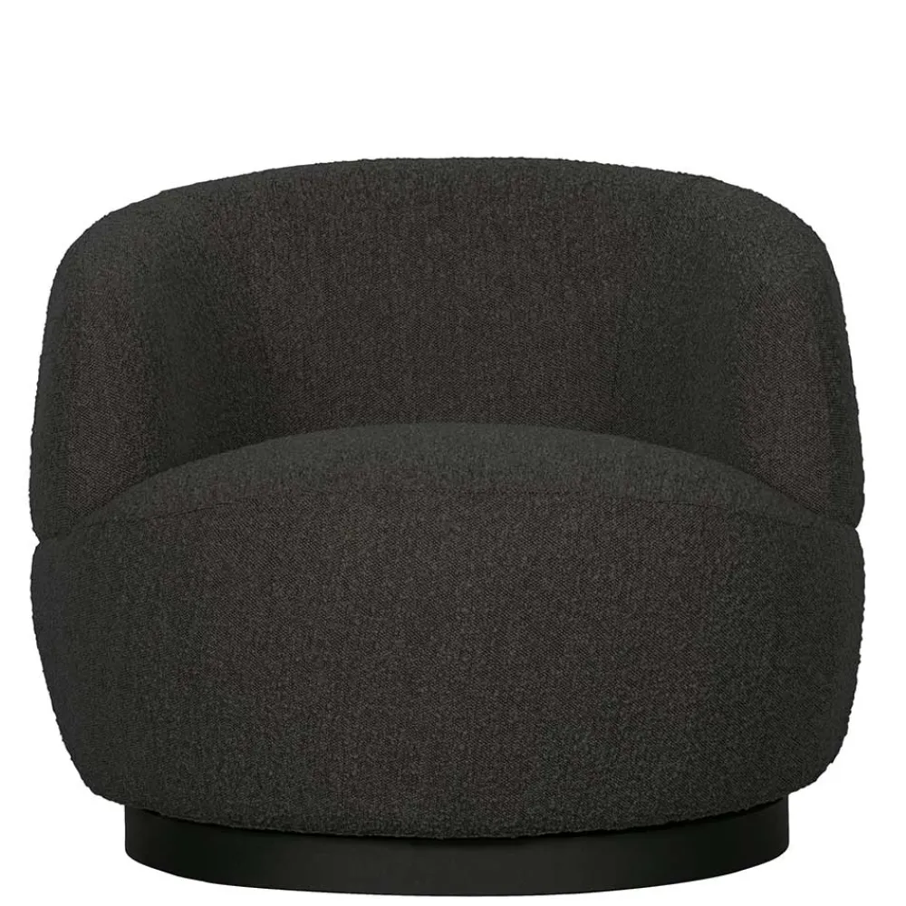 Wohnen Retro Möbel|Sessel & Hocker*Retro Design Sessel aus Boucle Stoff - Fronco