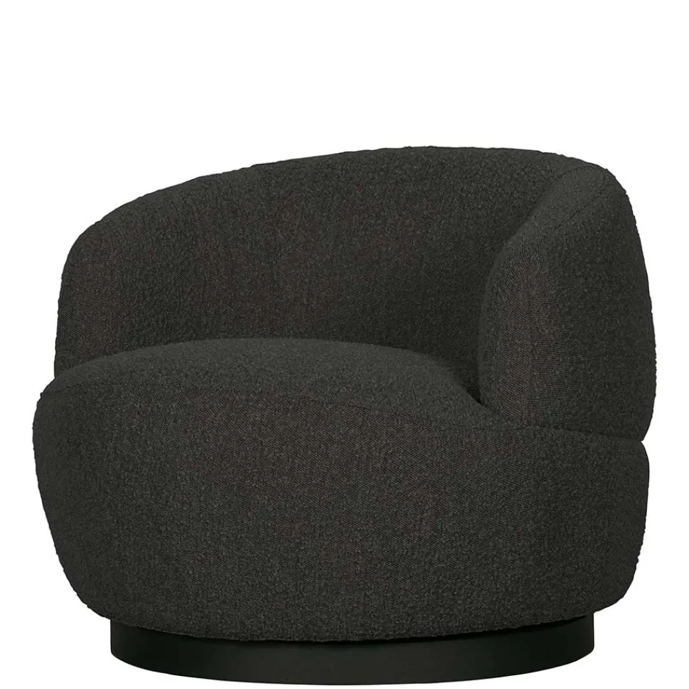 Wohnen Retro Möbel|Sessel & Hocker*Retro Design Sessel aus Boucle Stoff - Fronco