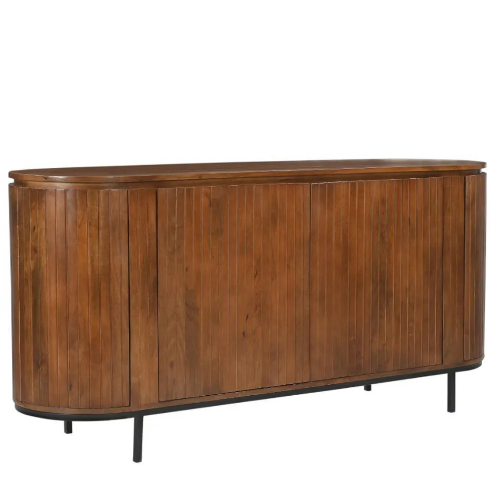 Wohnen Sideboards*Retro Design Sideboard aus Mangoholz - Galadira