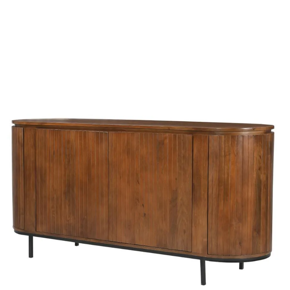 Wohnen Sideboards*Retro Design Sideboard aus Mangoholz - Galadira