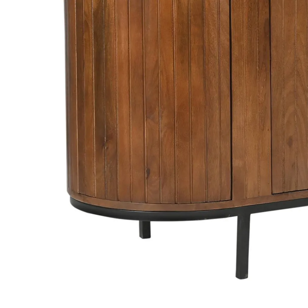 Wohnen Sideboards*Retro Design Sideboard aus Mangoholz - Galadira