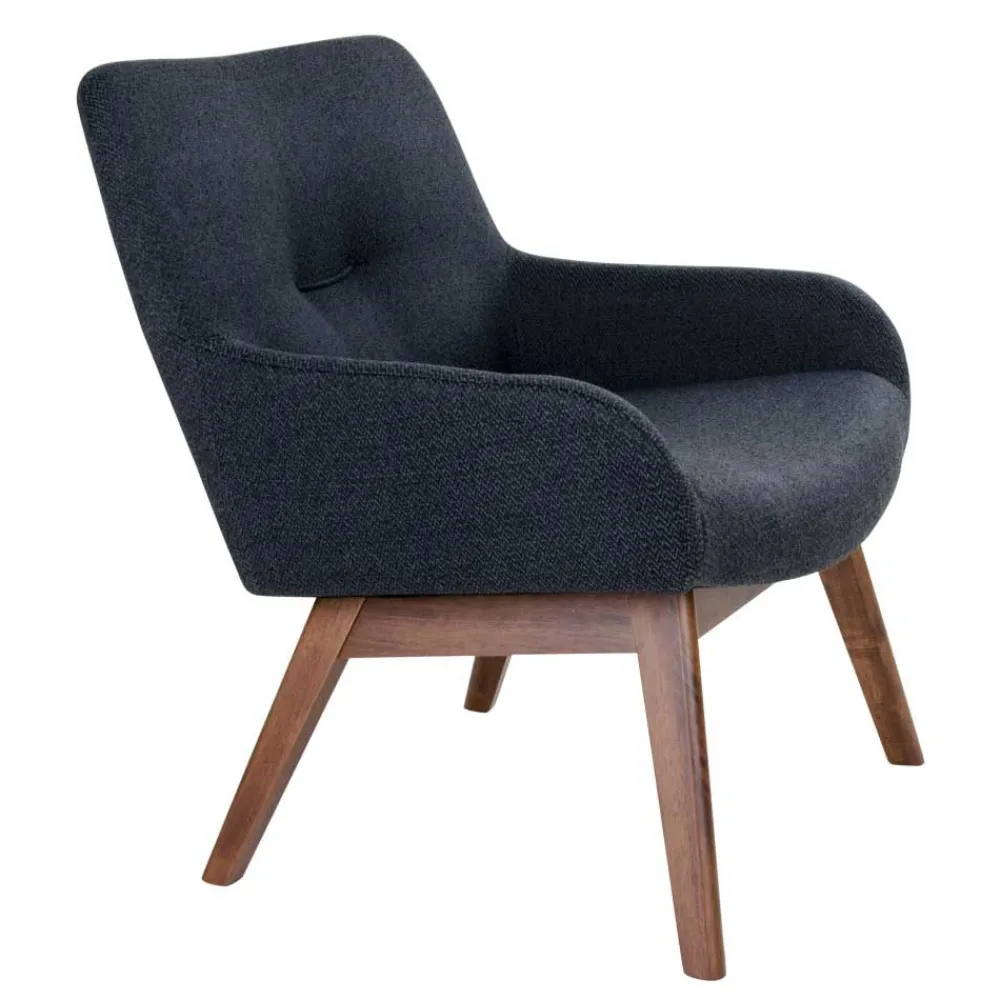 Wohnen Braune Möbel|Sessel & Hocker*Retro Designsessel mit 40 cm Sitzhöhe - Chalil