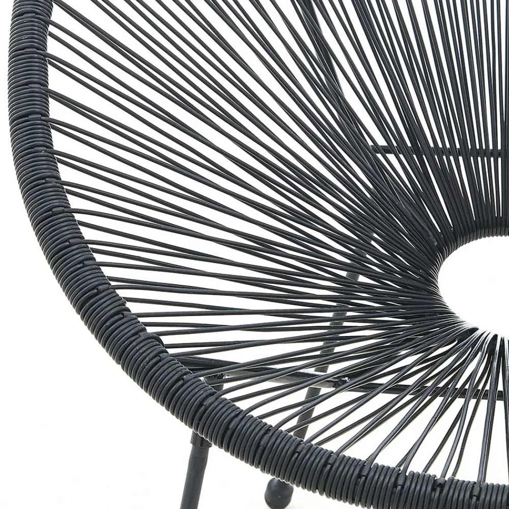 Wohnen Retro Loungestühle für Garten in Schwarz - Vicados (2er Set)