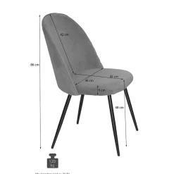 Wohnen Retro Möbel|Küchenstühle*Retro Polsterstühle in Oliv Grün - Perry (4er Set)