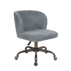 Wohnen Retro Schreibtischstuhl in Grau - Tropica