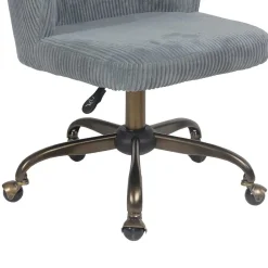 Wohnen Retro Schreibtischstuhl in Grau - Tropica