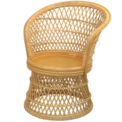 Wohnen Rattanmöbel*Retro Sessel aus Geflecht Rattan Natur - Garzone