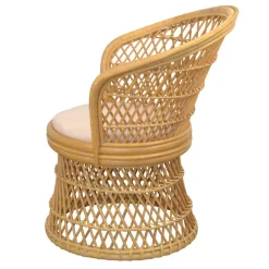 Wohnen Rattanmöbel*Retro Sessel aus Geflecht Rattan Natur - Garzone