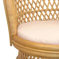 Wohnen Rattanmöbel*Retro Sessel aus Geflecht Rattan Natur - Garzone