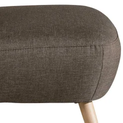 Wohnen Retro Sessel in Beigegrau Stoff - Florida