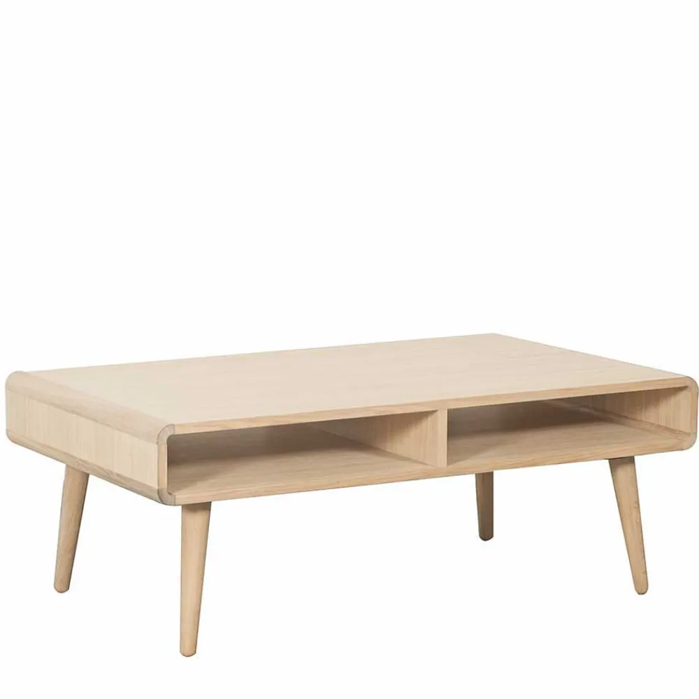 Wohnen Retro Style Couchtisch mit zwei Fächern - Medias