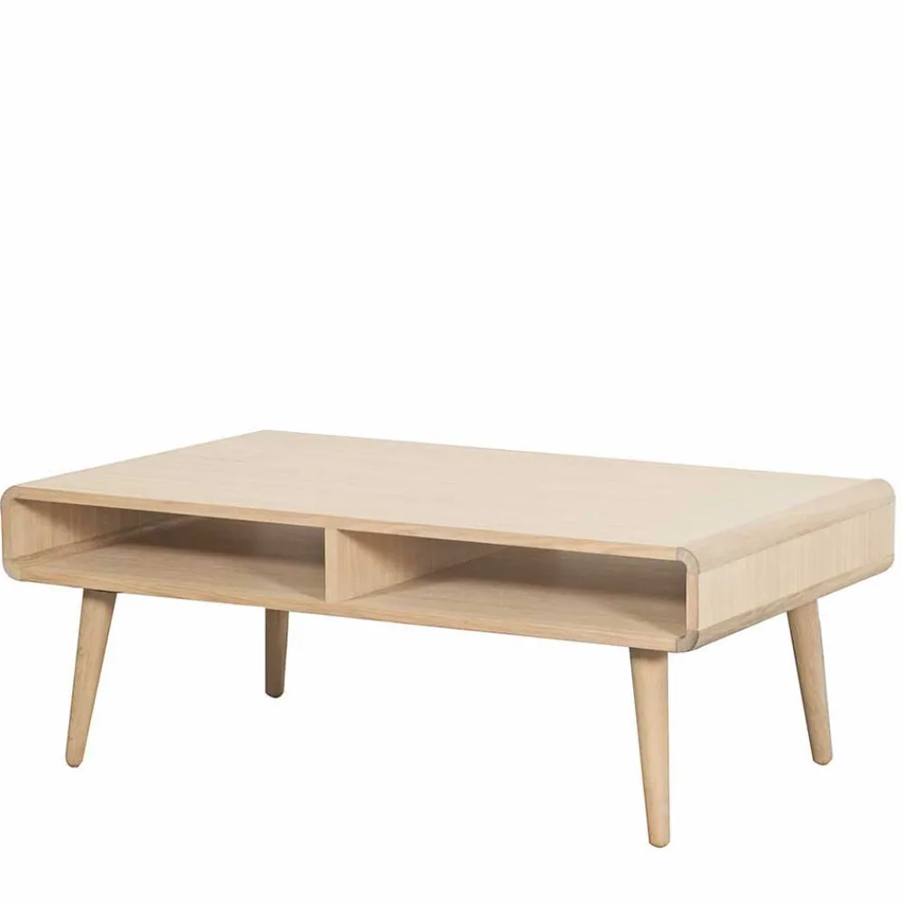 Wohnen Retro Style Couchtisch mit zwei Fächern - Medias