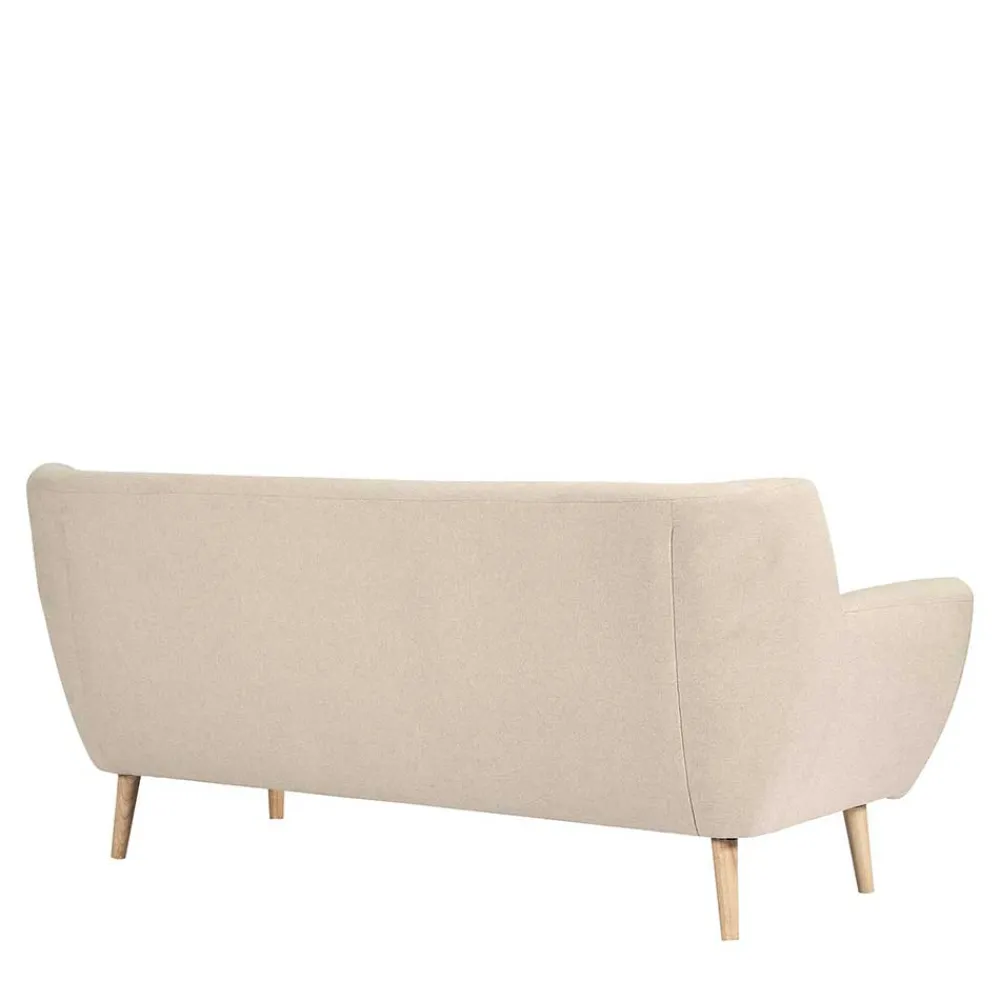Wohnen Retro Möbel|Sofas*Retro Style Sofa in Beige mit Natur - Paulo