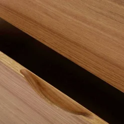 Wohnen Sideboards & Kommoden|Esszimmer-Vitrinen*Retro Vitrine in Eichefarben - Number