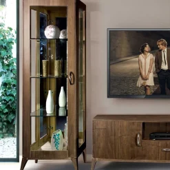 Wohnen Wohnwände|Wohnwand*Retro Wohnwandd in Nussbaum - Gralaz (dreiteilig)