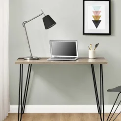 Wohnen Retrodesign Schreibtisch mit Haarnadel Beinen - Dressed