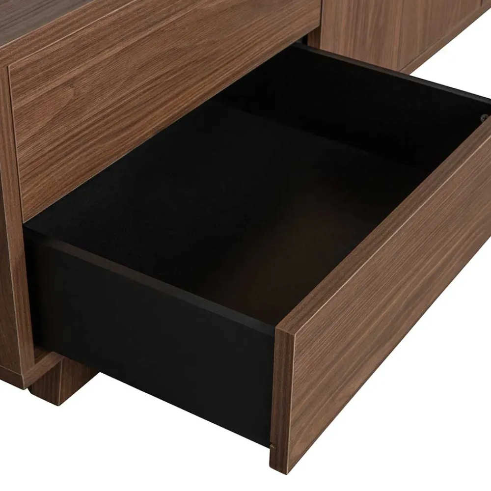 Wohnen Braune Möbel|Retro Möbel*Retrodesign TV Board in Walnuss - Acaso