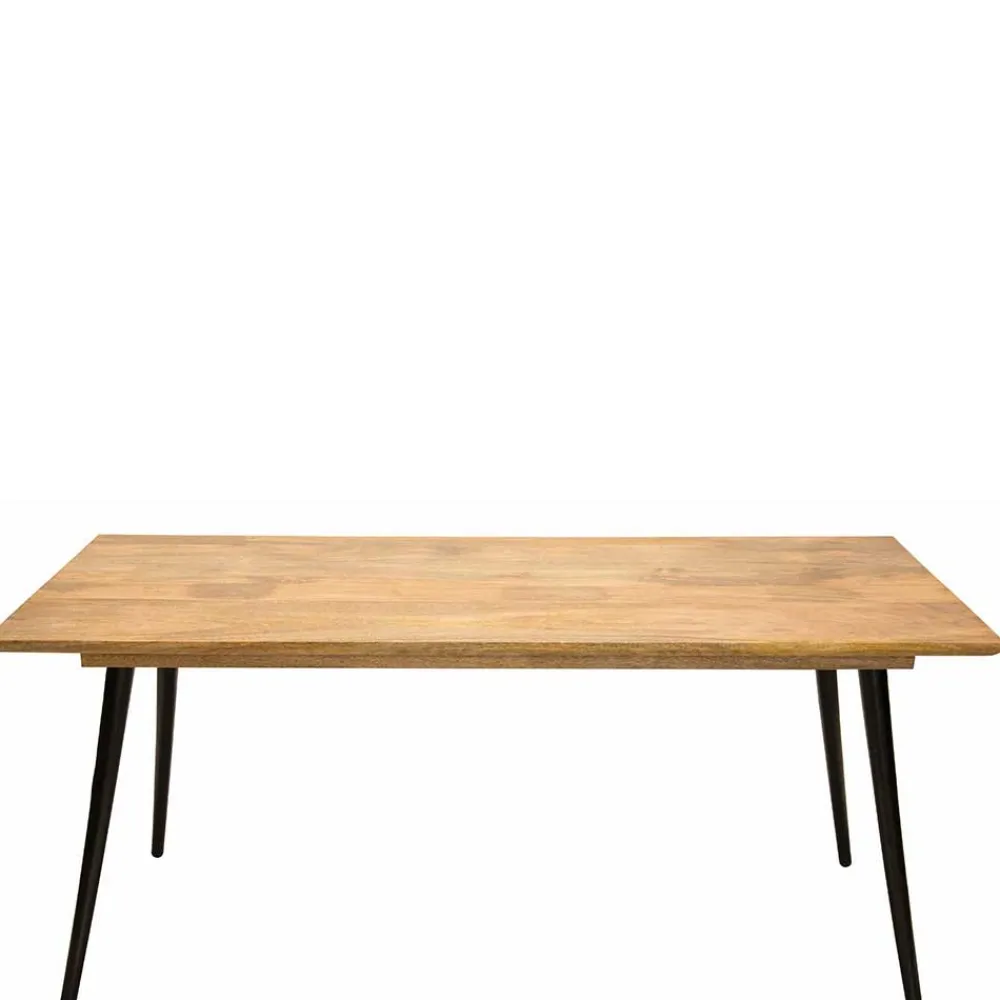 Wohnen Retro-Esstisch aus Mangobaum Massivholz - Offia