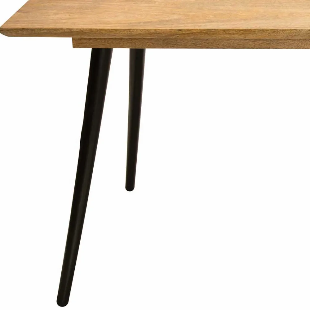 Wohnen Retro-Esstisch aus Mangobaum Massivholz - Offia