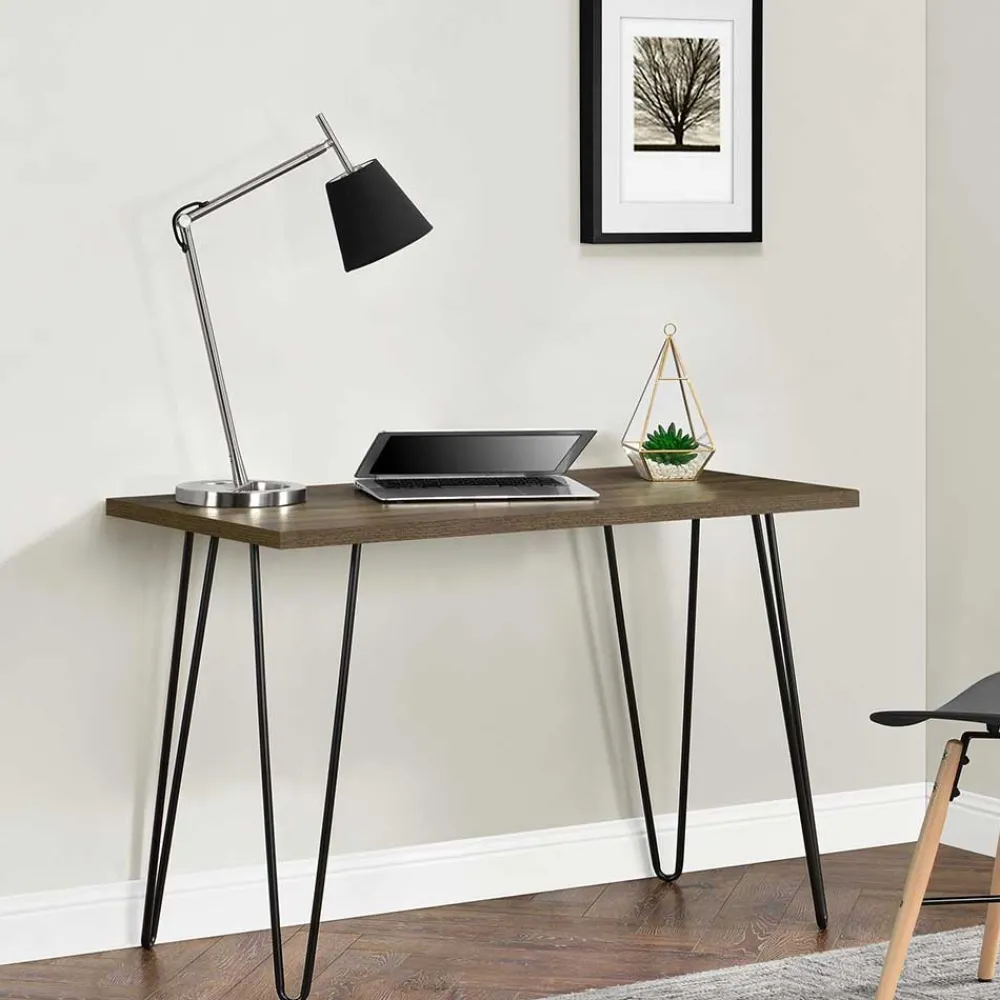 Wohnen Retro-Schreibtisch mit Hairpin Legs - Akrana