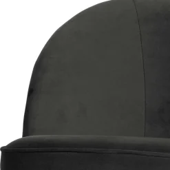 Wohnen Retrosessel in Schwarz mit Samtbezug - Betty