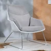 Wohnen Retro Möbel|Sessel & Hocker*Retrosessel mit Chrom Bügelgestell - Harukivo (2er Set)