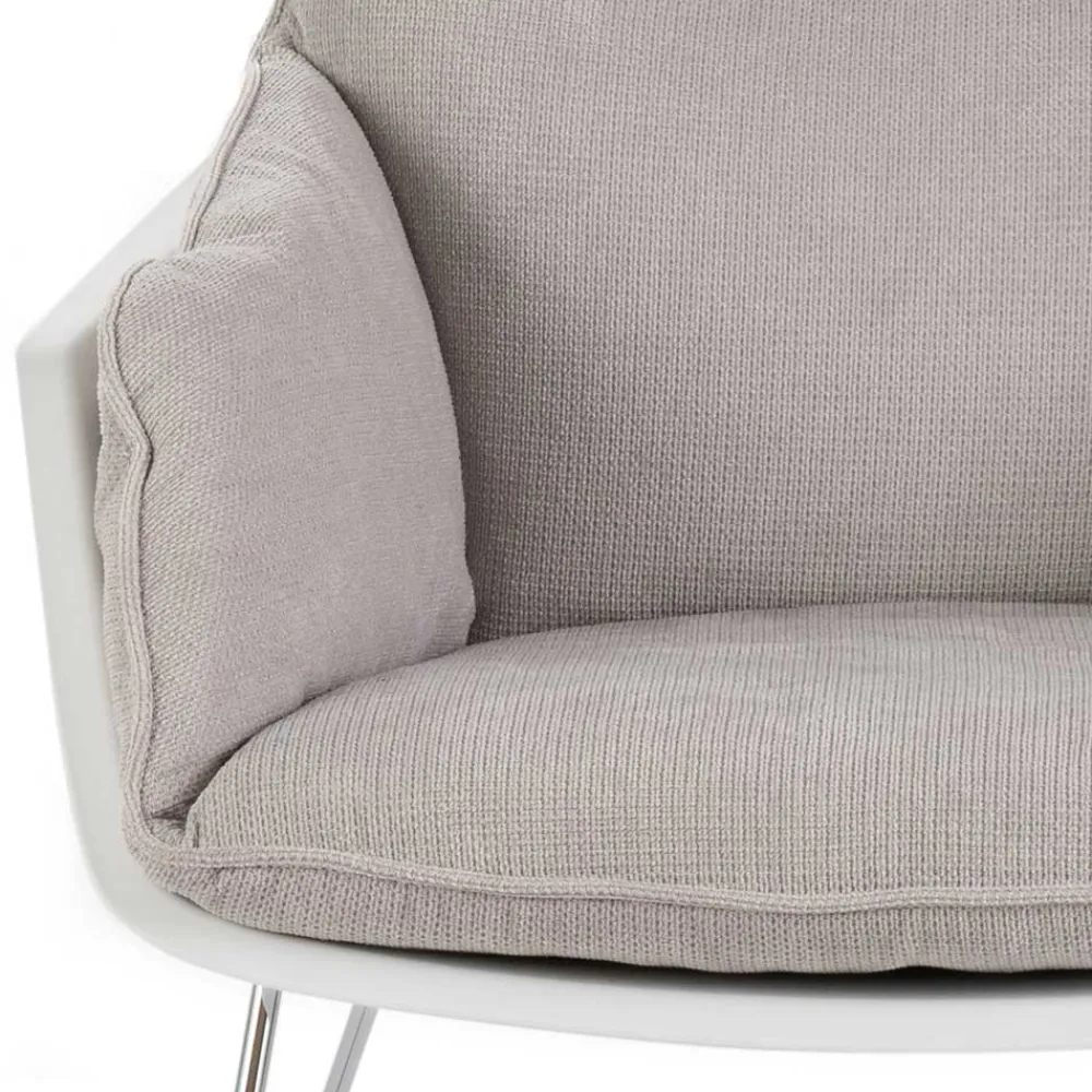 Wohnen Retro Möbel|Sessel & Hocker*Retrosessel mit Chrom Bügelgestell - Harukivo (2er Set)