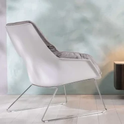 Wohnen Retro Möbel|Sessel & Hocker*Retrosessel mit Chrom Bügelgestell - Harukivo (2er Set)