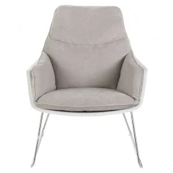 Wohnen Retro Möbel|Sessel & Hocker*Retrosessel mit Chrom Bügelgestell - Harukivo (2er Set)