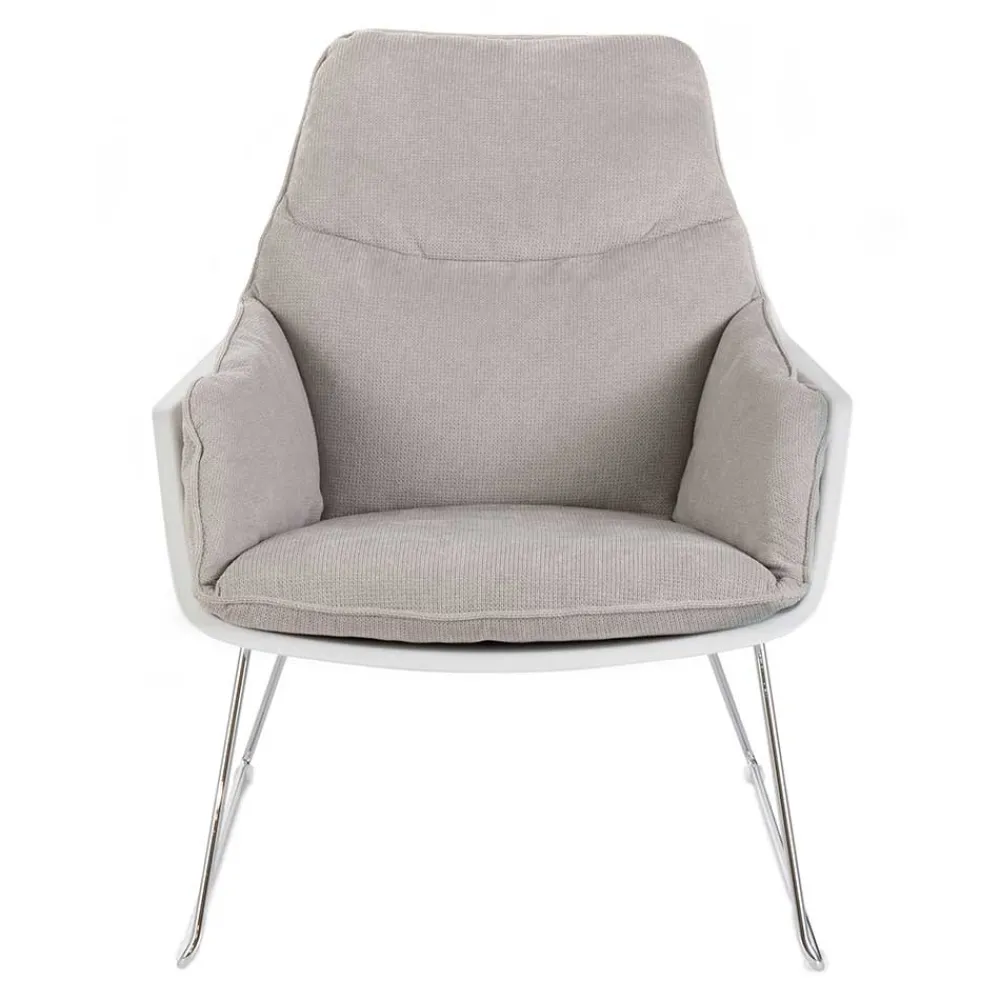 Wohnen Retro Möbel|Sessel & Hocker*Retrosessel mit Chrom Bügelgestell - Harukivo (2er Set)