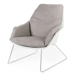 Wohnen Retro Möbel|Sessel & Hocker*Retrosessel mit Chrom Bügelgestell - Harukivo (2er Set)