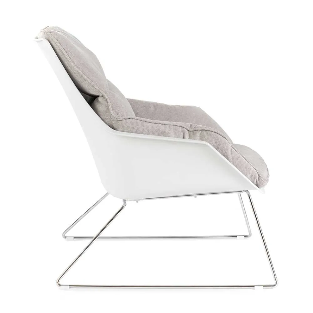 Wohnen Retro Möbel|Sessel & Hocker*Retrosessel mit Chrom Bügelgestell - Harukivo (2er Set)