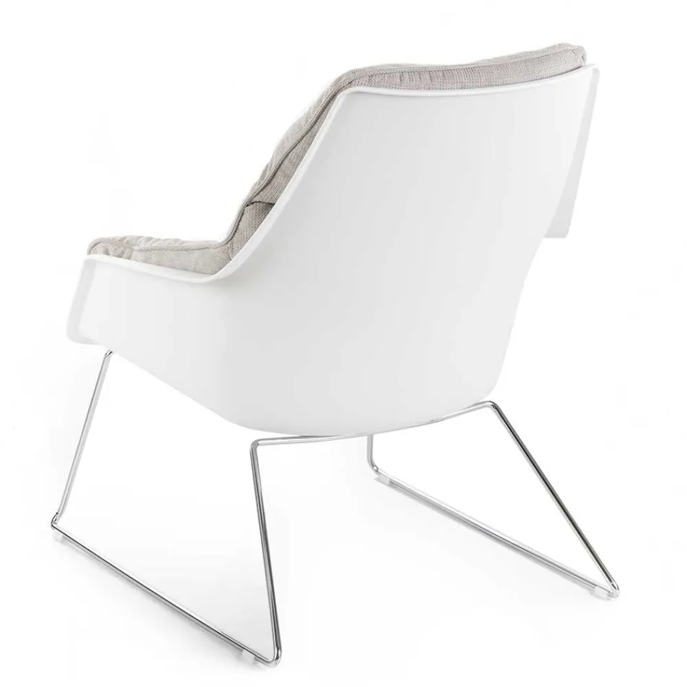 Wohnen Retro Möbel|Sessel & Hocker*Retrosessel mit Chrom Bügelgestell - Harukivo (2er Set)