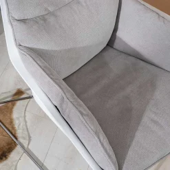 Wohnen Retro Möbel|Sessel & Hocker*Retrosessel mit Chrom Bügelgestell - Harukivo (2er Set)